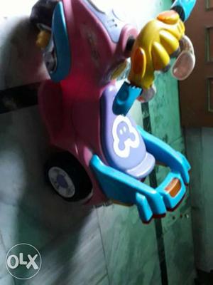 Toddler's Pink And Blue Ride-on Toy