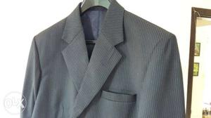 Almost new 38 size Men's Gray Pin Stripes Suit Jacket