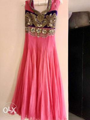Baby pink eveninggown