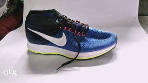 Blue And White Nike Sport Shoe