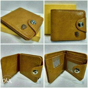Brown Leather Wallet Collage