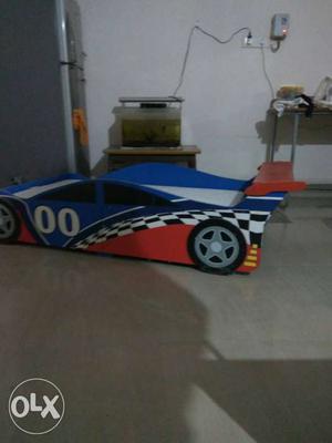 Kids race car bed and cot,selling due to