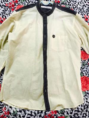 Light Yellow Summers Party Casual Shirt.Size 39