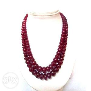 Natural ruby necklaces