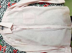 Pure Cotton Pink Shirt. Size L /39