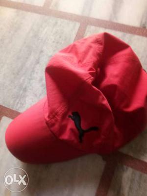 Red Puma Baseball Cap