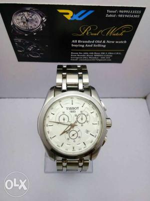 Round anolag watch for sale silver strap watch