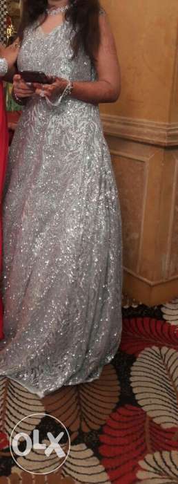 Stylish silver gown