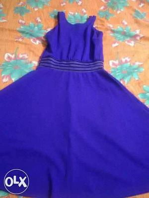 Women's Blue Strap Dress