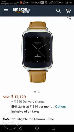 Asus smart watch brand new condition with box and