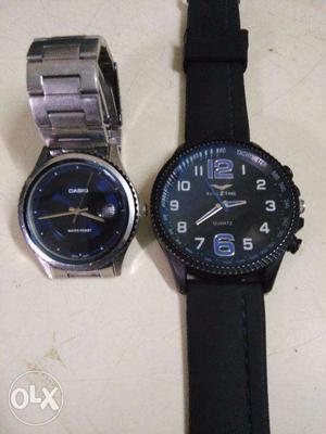 Casio Metal watch and eagle time rubber starp watch
