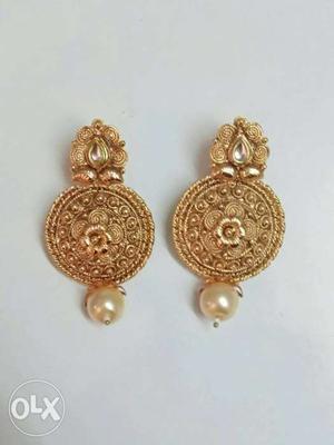 Gold plated earring