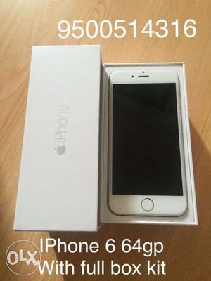 IPhone 6 64gp with full box kit without any