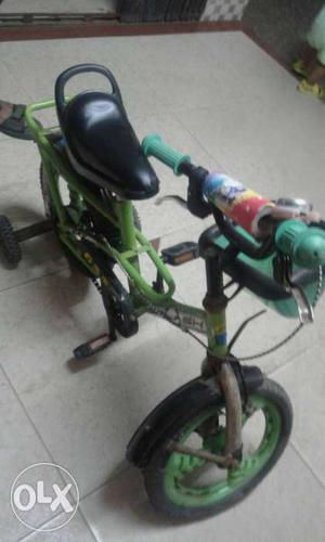 Kid's Green Bicycle