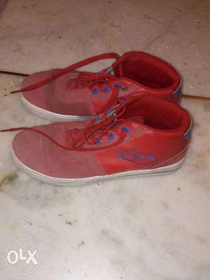 Red Lotto High Ankle Shoes in Great condition. Size 11