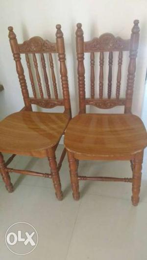 2 Dining table strong wooden chairs