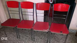 4 chairs with normal condition.. selling because