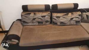 7 year decent condition used l shape sofa with