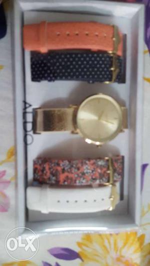 Aldo watch with changeable straps