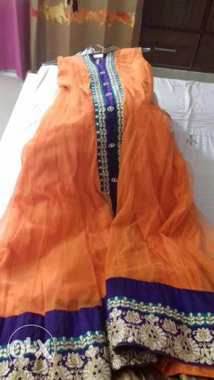 Anarkali suit with churidaar pyajmi...