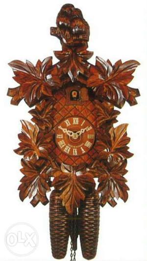 Authentic German Black Forest cuckoo clocks,