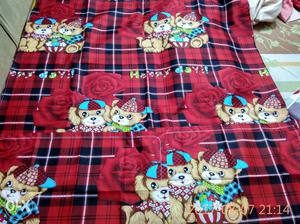 Baby print king size bedsheet