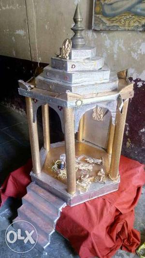 Beige And Gray Altar best for Ganpati puja instead