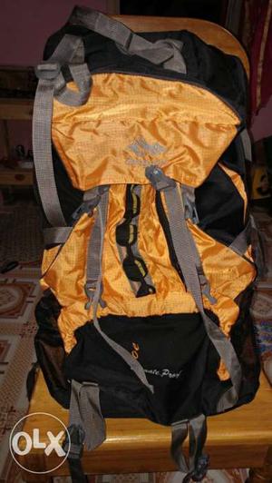 Black And Orange Hiking Backpack