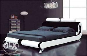 Black And White Double Bed