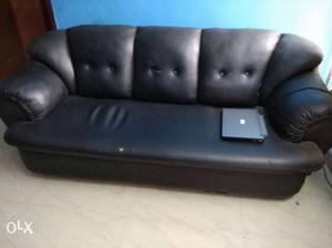 Black Recliner sofa new condition