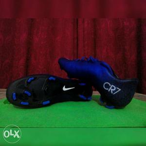 Blue And Black Nike CR7 Cleats