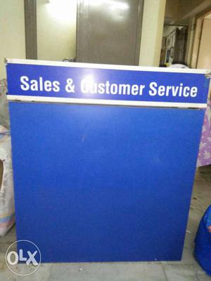 Blue Sales And Customer Service Print Box