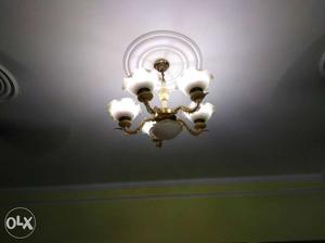 Brown And White Chandelier