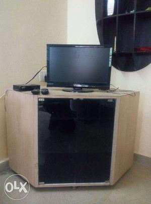 Corner TV Center Cabinet for sale.3 drawers for