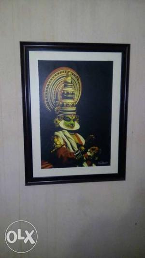Framed kadhakali photo.