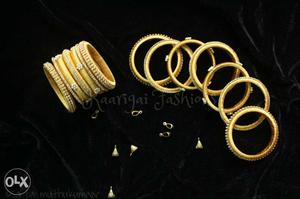 Golden Silk thread Bangles