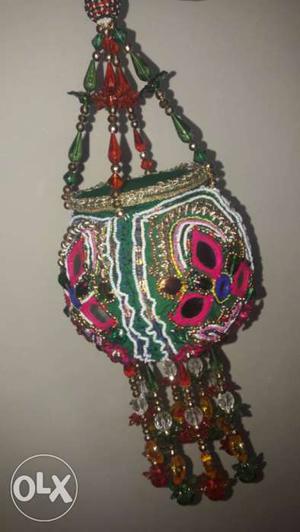 Green And Red Hanging Ornament