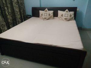 King size wooden double bed with good storage bed