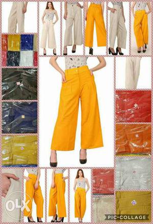 Orange And Cream Trousers