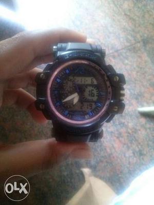 Round Black Casio G-Shock Watch