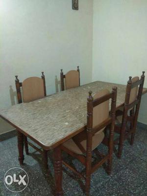 Rt nagar. wooden dining table and 4 chairs.