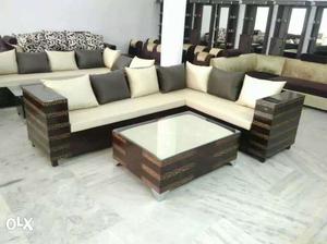 Seven sitter New brand sofa set.Table puffy not included