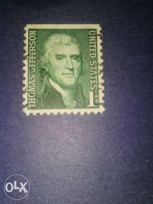 Thomas Jefferson Printed Post-stamp