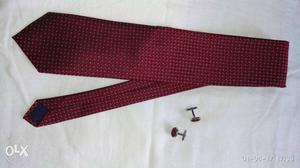 Tie and cufflinks