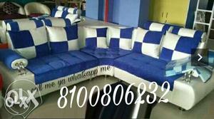 Unique looking L corner sofa