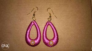 Women's Pair Of Pink Dangling Earrings