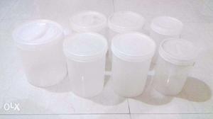 7 pcs plastic container