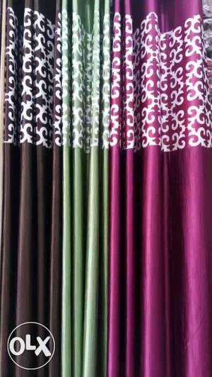 9 ft heavy crush curtain available in all 3