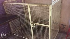 Beige Steel Pet Cage