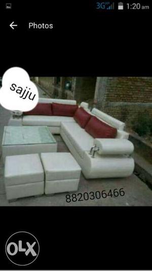 Brand new white sectional sofa